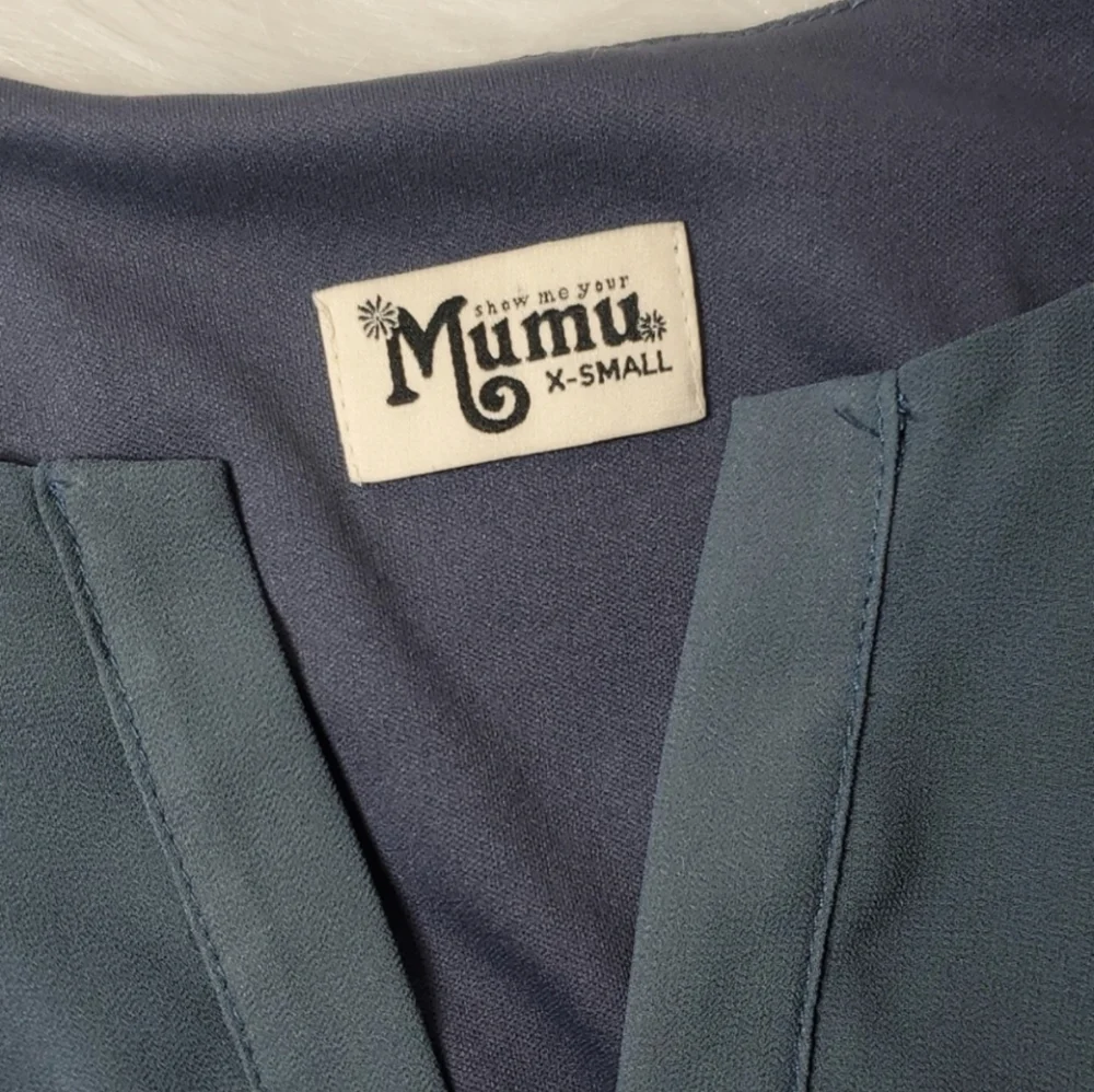 Show Me Your Mumu Jamie Tunic Dress in Storm Chiffon - Picture 5 of 6